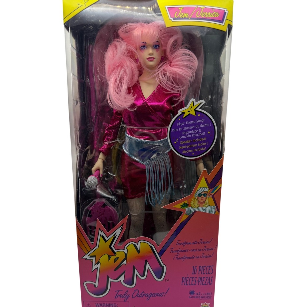 The Loyal Subjects Doll Girls OS Pink Jem Jerrica Truly Outrageous 16pc Set